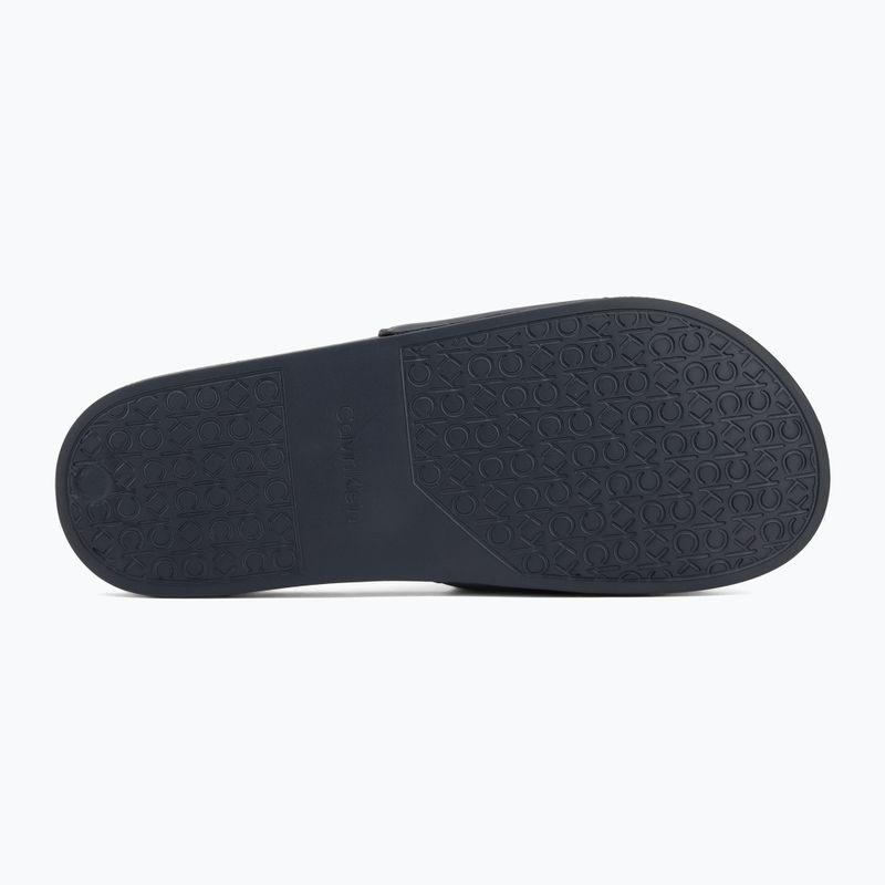 Papuci pentru bărbați Calvin Klein HM0HM01754 Pool Slide Ck Square navy 4