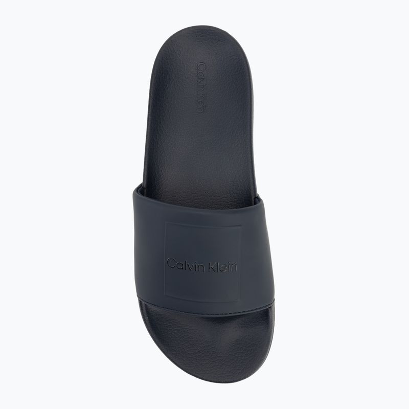 Papuci pentru bărbați Calvin Klein HM0HM01754 Pool Slide Ck Square navy 5