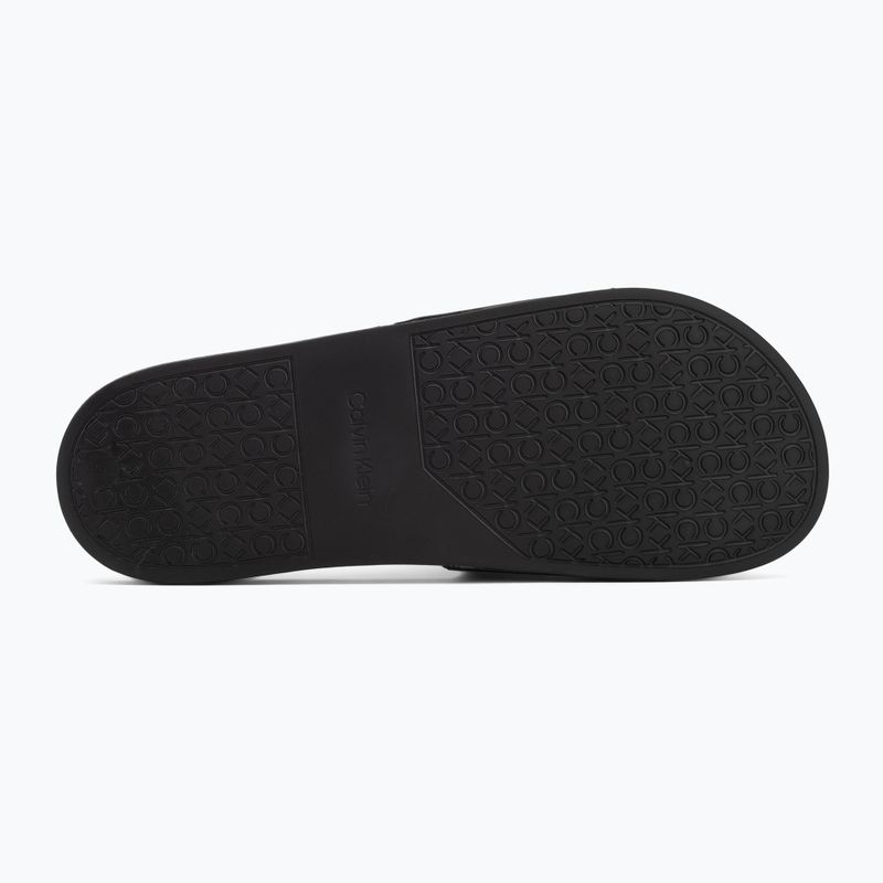 Papuci pentru bărbați Calvin Klein HM0HM01754 Pool Slide Ck Square black 4