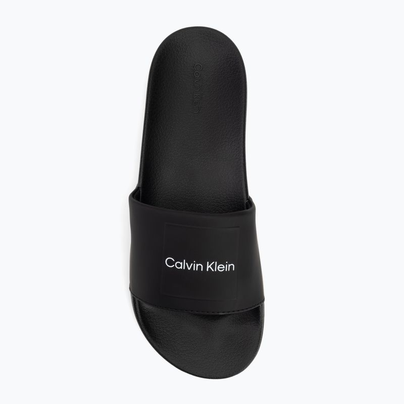 Papuci pentru bărbați Calvin Klein HM0HM01754 Pool Slide Ck Square black 5