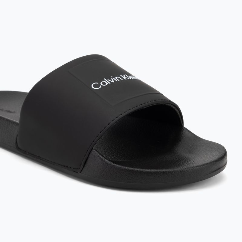 Papuci pentru bărbați Calvin Klein HM0HM01754 Pool Slide Ck Square black 7