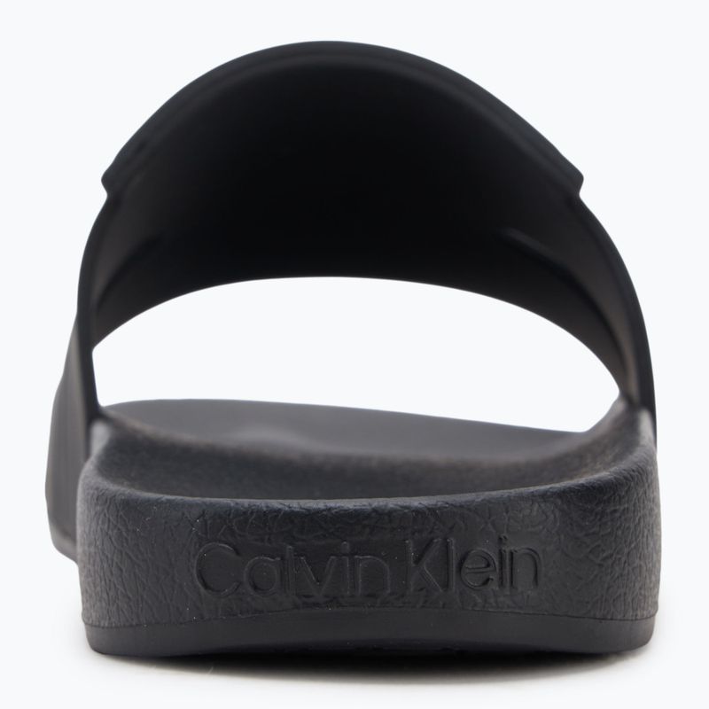 Papuci pentru bărbați Calvin Klein HM0HM01752 Pool Slide Double T black 6