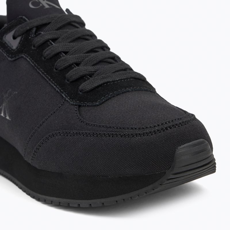Încălțăminte pentru bărbați Calvin Klein YM0YM01217 Runner Sock Laceup Mg Canvas triple black 7