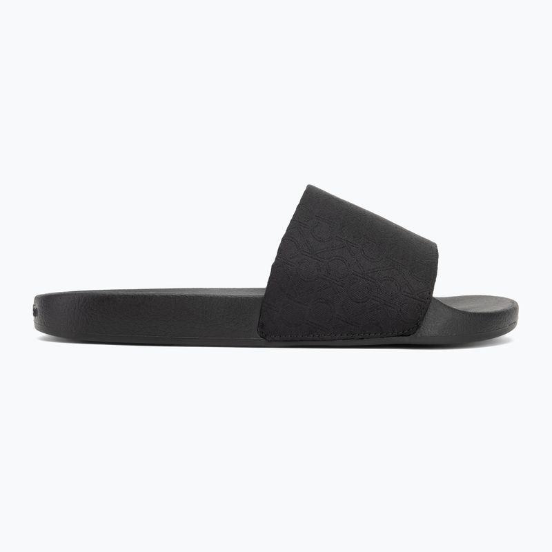 Papuci pentru bărbați Calvin Klein HM0HM01762 Pool Slide Jaq Mono black mono jacquard 2