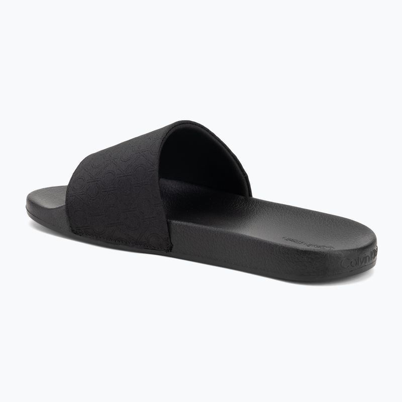 Papuci pentru bărbați Calvin Klein HM0HM01762 Pool Slide Jaq Mono black mono jacquard 3