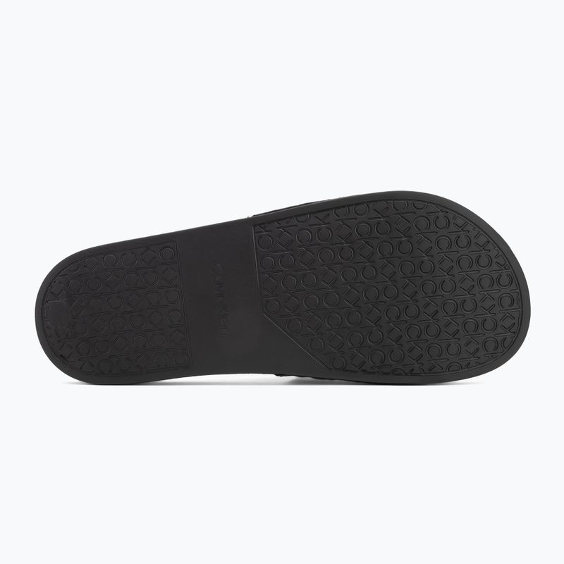 Papuci pentru bărbați Calvin Klein HM0HM01762 Pool Slide Jaq Mono black mono jacquard 4