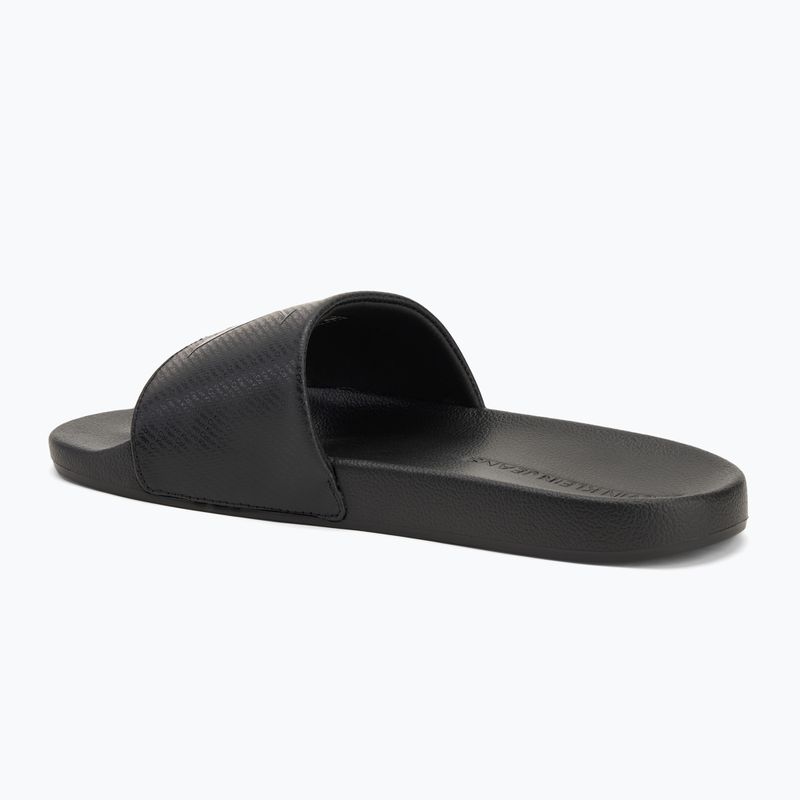 Papuci pentru bărbați Calvin Klein YM0YM01269 Slide Aop Print triple black 3