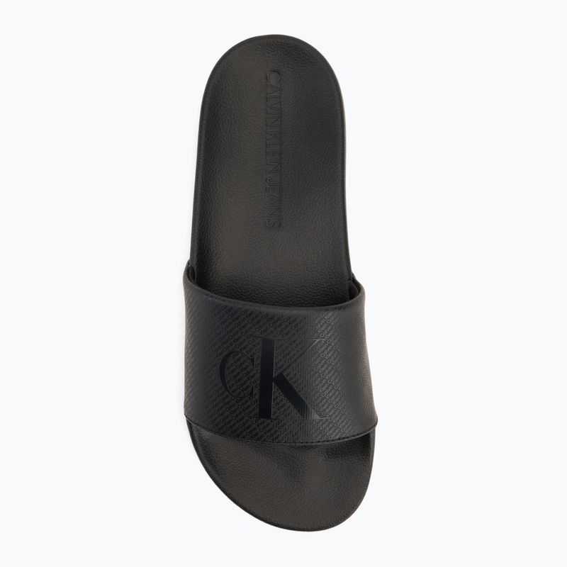 Papuci pentru bărbați Calvin Klein YM0YM01269 Slide Aop Print triple black 5