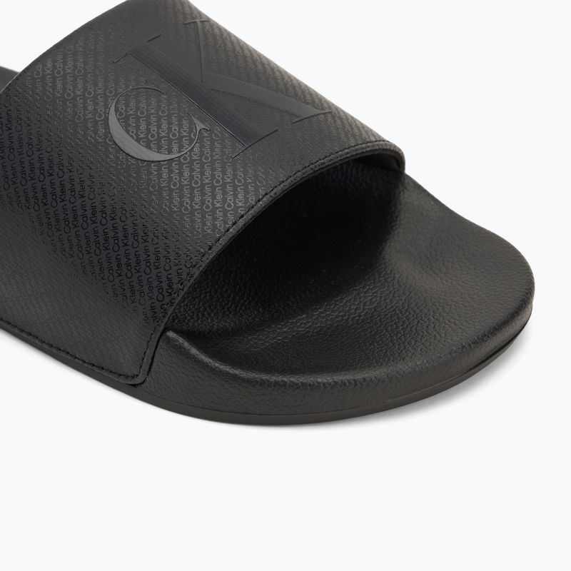 Papuci pentru bărbați Calvin Klein YM0YM01269 Slide Aop Print triple black 7
