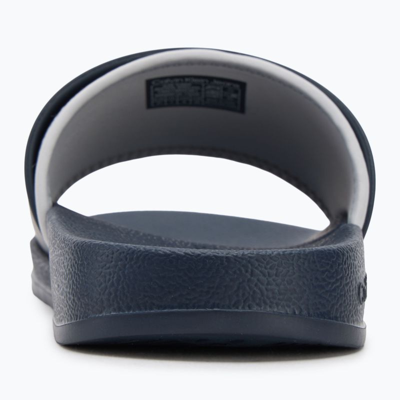 Papuci pentru bărbați Calvin Klein YM0YM00361 Slide Rubber Neoprene Monologo navy/oyster mushroom 6