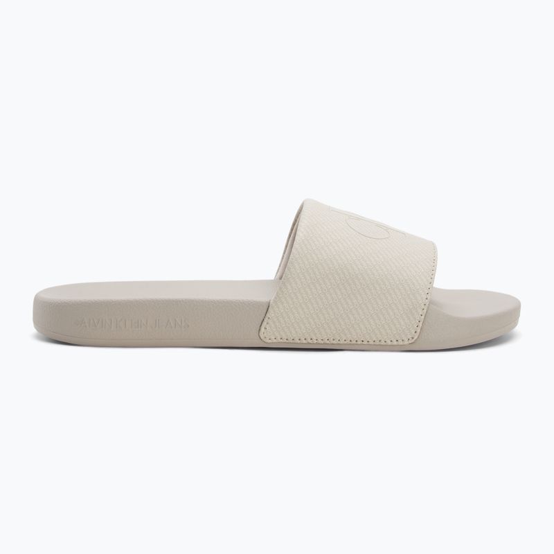 Papuci pentru bărbați Calvin Klein YM0YM01269 Slide Aop Print eggshell/turtle dove 2