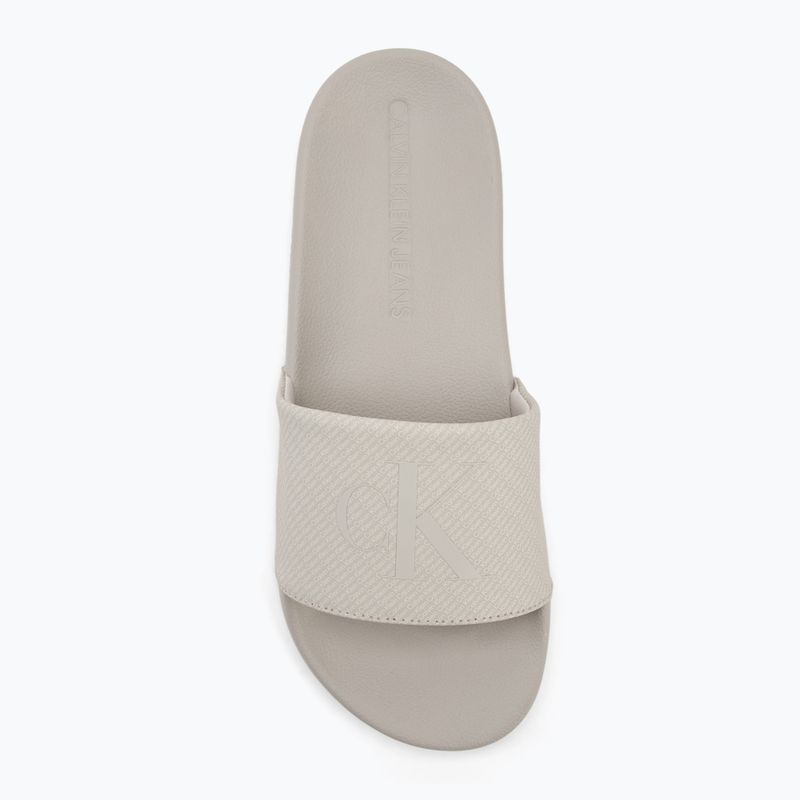 Papuci pentru bărbați Calvin Klein YM0YM01269 Slide Aop Print eggshell/turtle dove 5