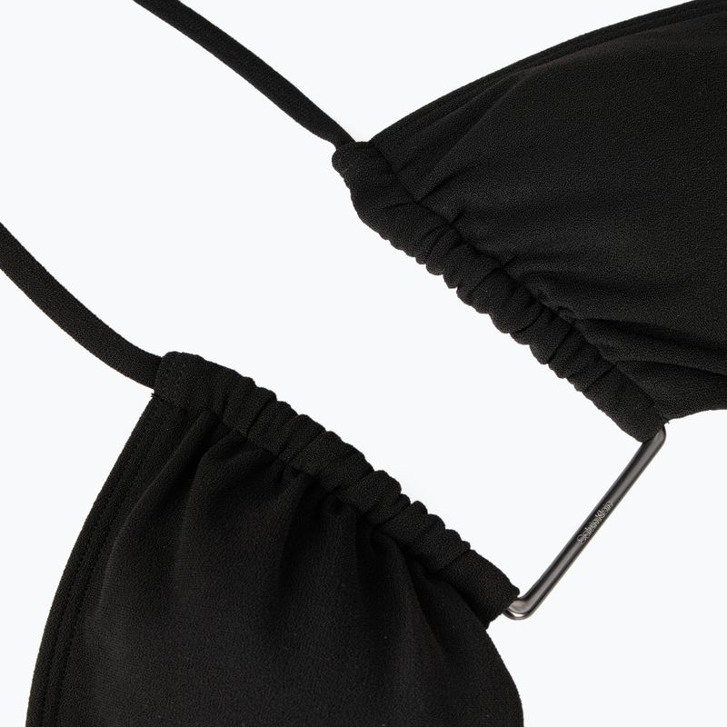 Costum de baie o piesă pentru femei Calvin Klein KW0KW02813 Ck Wire Plunge One Piece-RP pvh negru 4