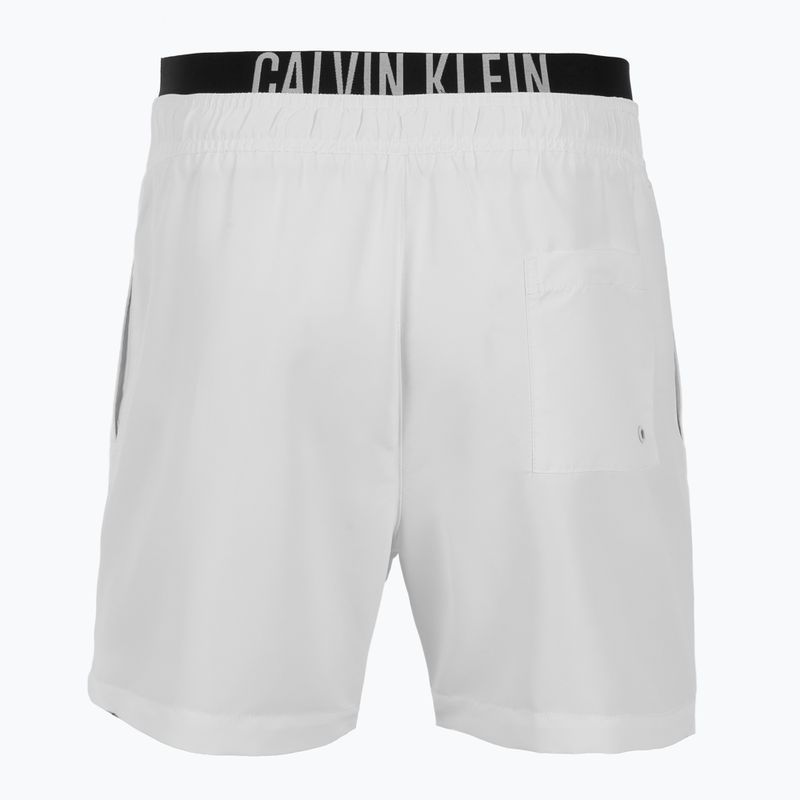 Șorturi de înot pentru bărbați Calvin Klein KM0KM01093 Intense Power Medium Double WB pvh classic white 2