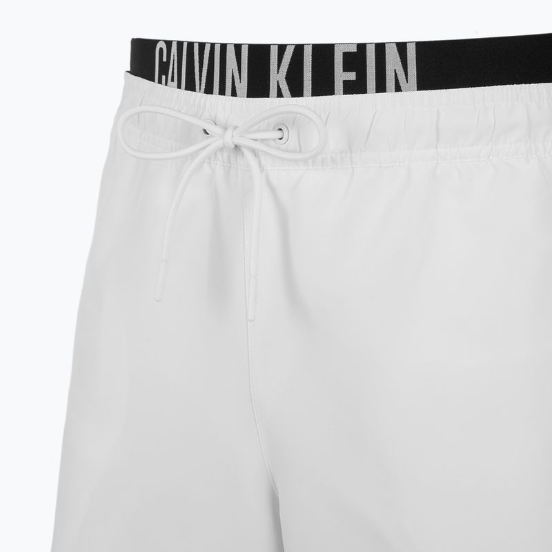 Șorturi de înot pentru bărbați Calvin Klein KM0KM01093 Intense Power Medium Double WB pvh classic white 3