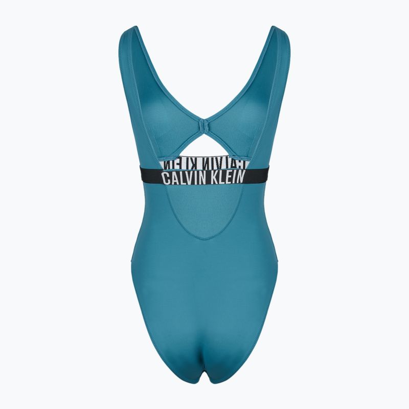 Costum de baie pentru femei Calvin Klein KW0KW02746 Intense Power One Piece Fashion Fit storm blue 2