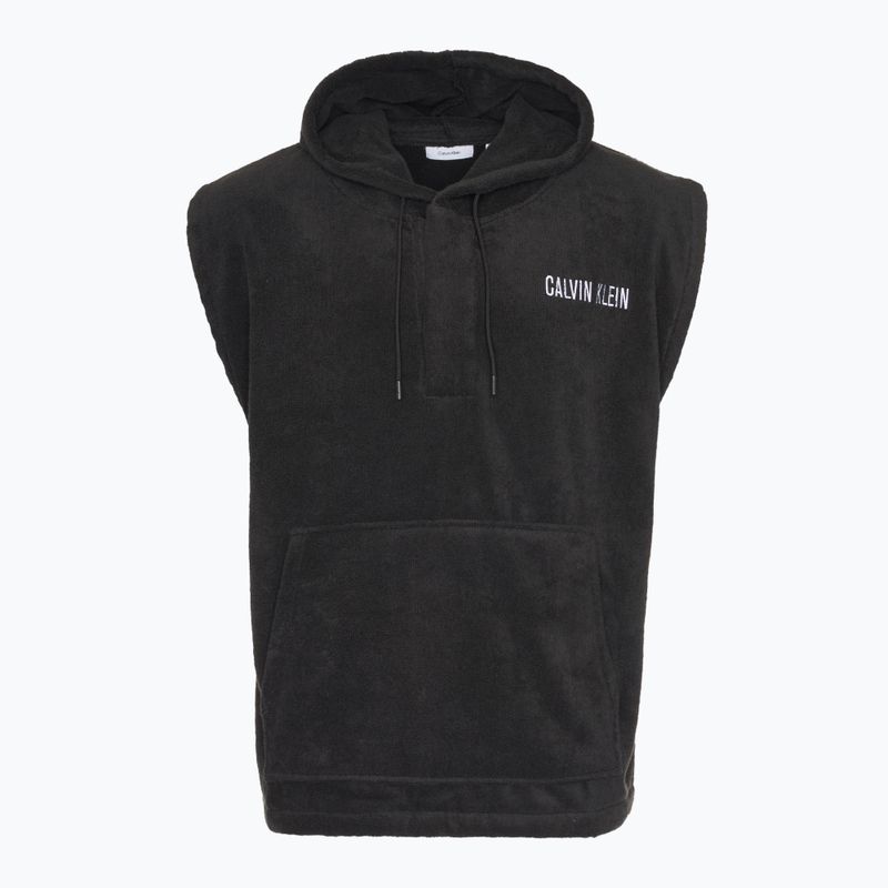 Poncho pentru bărbați Calvin Klein KM0KM01150 Towel Hoodie pvh black