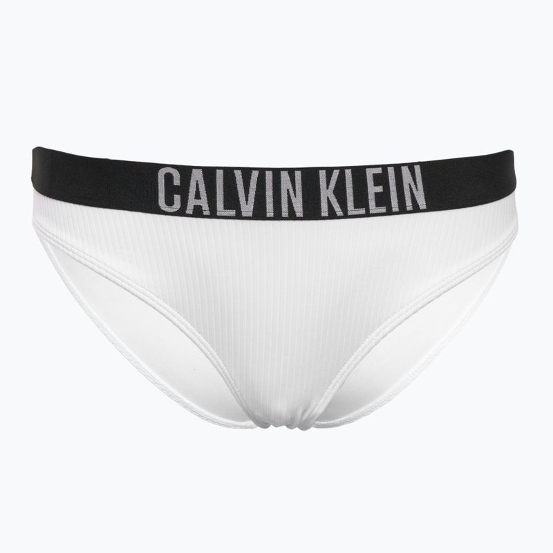 Calvin Klein costume de baie fund KW0KW02752 Intense Power Rib Bikini strălucitor alb
