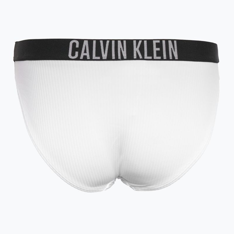 Calvin Klein costume de baie fund KW0KW02752 Intense Power Rib Bikini strălucitor alb 2