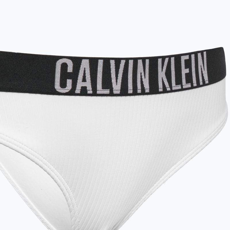 Calvin Klein costume de baie fund KW0KW02752 Intense Power Rib Bikini strălucitor alb 3