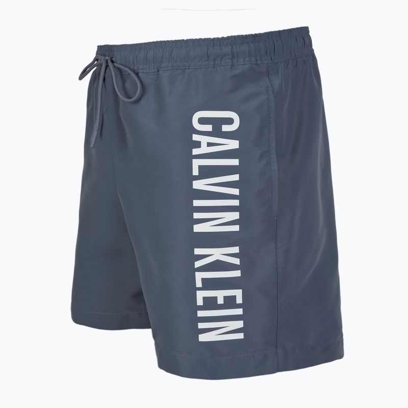 Pantaloni scurți de baie Calvin Klein pentru bărbați KM0KM01092 Intense Power Medium Drawstring grisaille 3