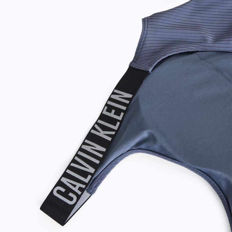 Costum de baie o piesă pentru femei Calvin Klein KW0KW02754 Intense Power Rib Scoop Back One Piece-RP grisaille 3