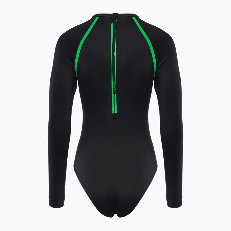 Costum de baie o piesă pentru femei Calvin Klein KW0KW02790 Intense Power Move Rashguard One Piece pvh negru 2