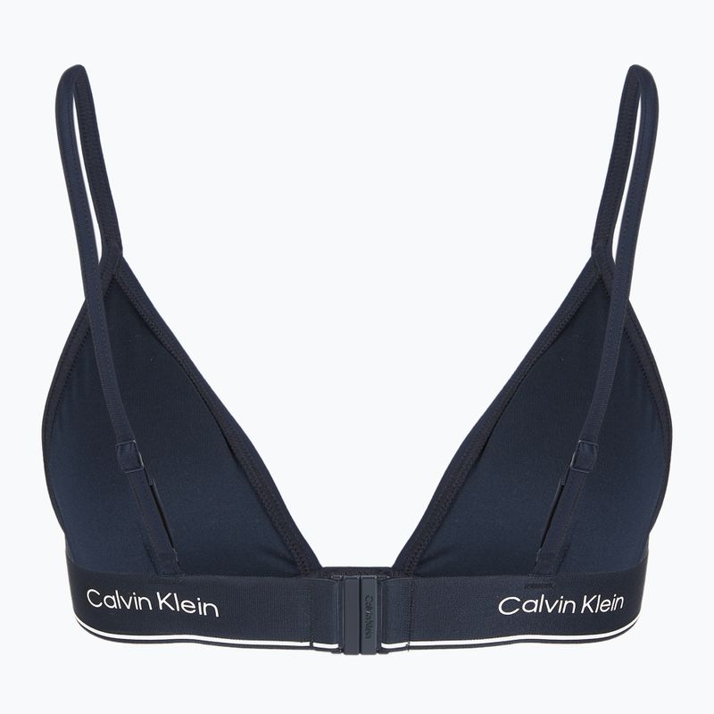 Partea de sus a costumului de baie Calvin Klein KW0KW02424 Triangle-RP dark sapphire 2