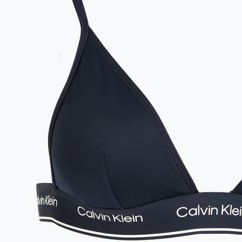 Partea de sus a costumului de baie Calvin Klein KW0KW02424 Triangle-RP dark sapphire 3