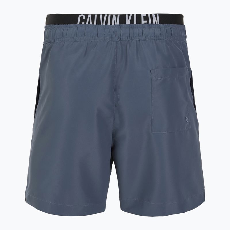 Șorturi de înot pentru bărbați Calvin Klein KM0KM01093 Intense Power Medium Double WB grisaille 2