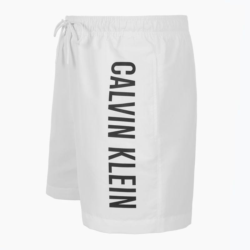 Bărbați Calvin Klein KM0KM01092 Intense Power Medium Drawstring pvh clasic alb pantaloni scurți de înot 3