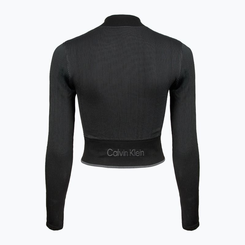 Hanorace Calvin Klein pentru femei 00GWS4J406 Fără cusătură negru 2