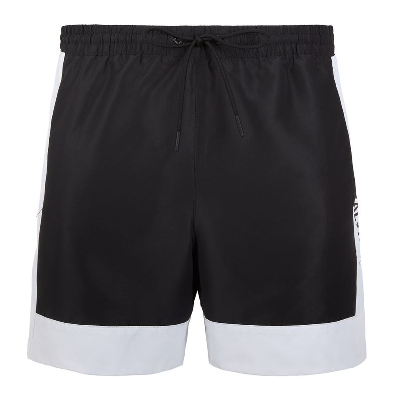 Bărbați Calvin Klein KM0KM01095 Intense Power Medium Drawstring Fashion pantaloni scurți de baie alb strălucitor