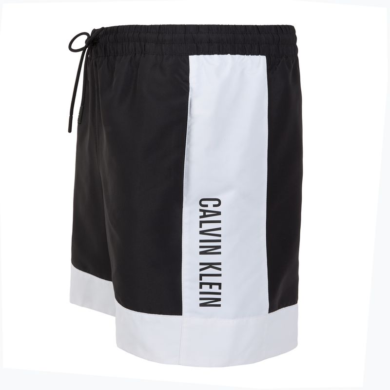 Bărbați Calvin Klein KM0KM01095 Intense Power Medium Drawstring Fashion pantaloni scurți de baie alb strălucitor 3