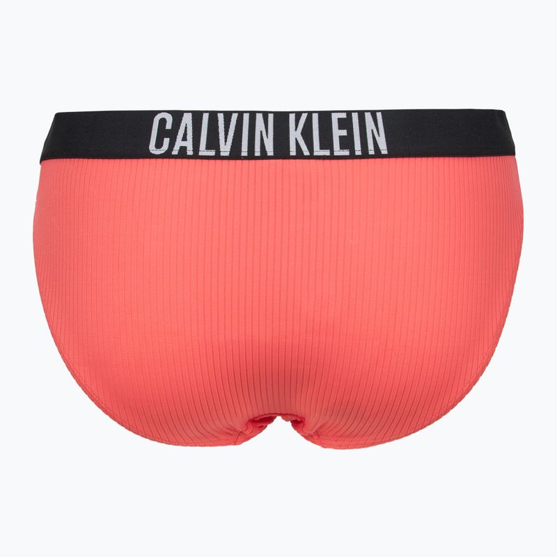 Calvin Klein costum de baie fund KW0KW02752 Intense Power Rib Bikini coral orbitor 2