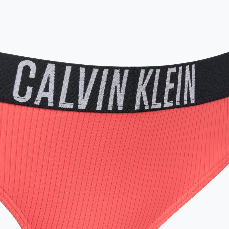 Calvin Klein costum de baie fund KW0KW02752 Intense Power Rib Bikini coral orbitor 3