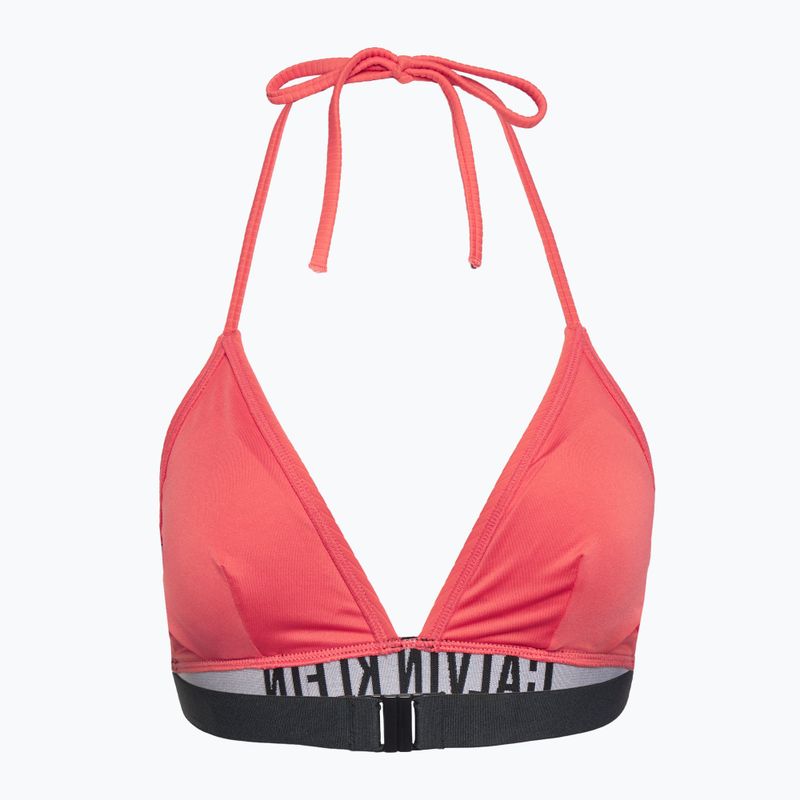Calvin Klein costum de baie top KW0KW02750 Intense Power Rib Triangle-RP coral orbitor 2