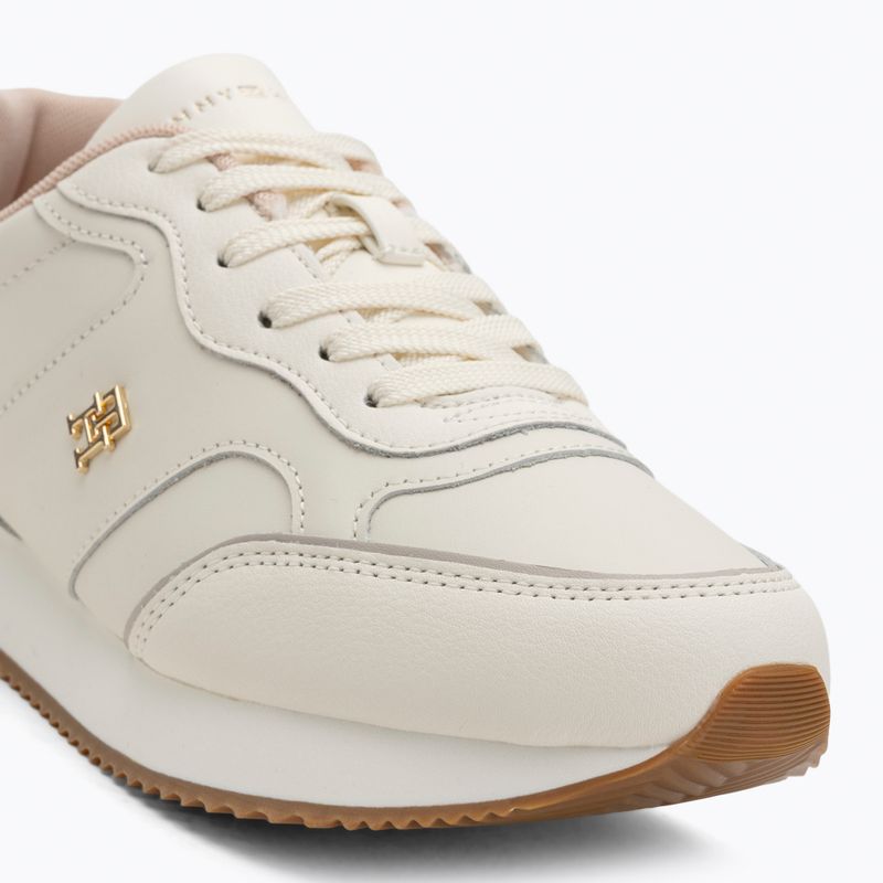 Încălțăminte pentru femei Tommy Hilfiger Leather Runner ivory petal/newsprin 7