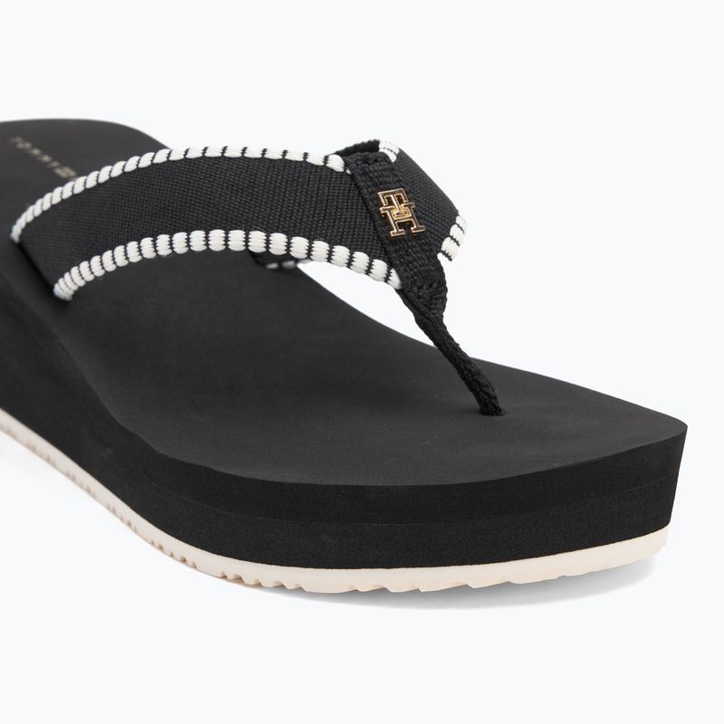 Papuci pentru femei Tommy Hilfiger Wedge Beach Sandal black 7