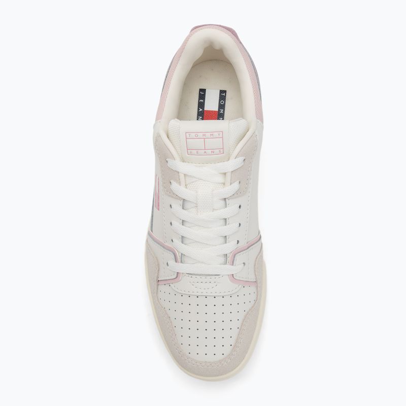 Încălțăminte pentru femei Tommy Jeans Retro Basket ecru/misty pink 5