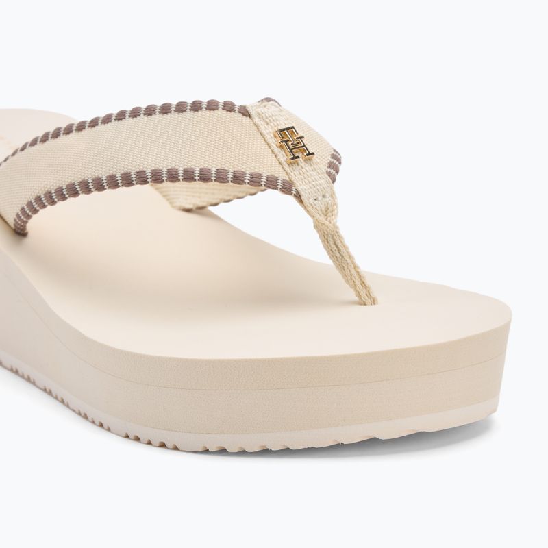Papuci pentru femei Tommy Hilfiger Wedge Beach Sandal muslin 7