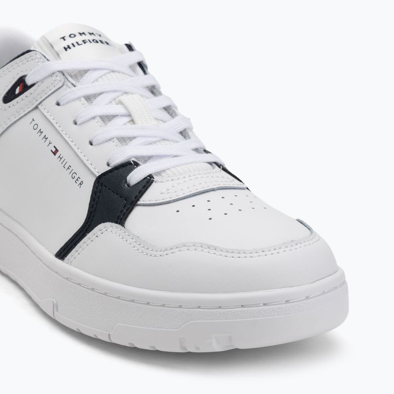 Încălțăminte pentru bărbați Tommy Hilfiger Basket Core Lite Lth Mix white 7