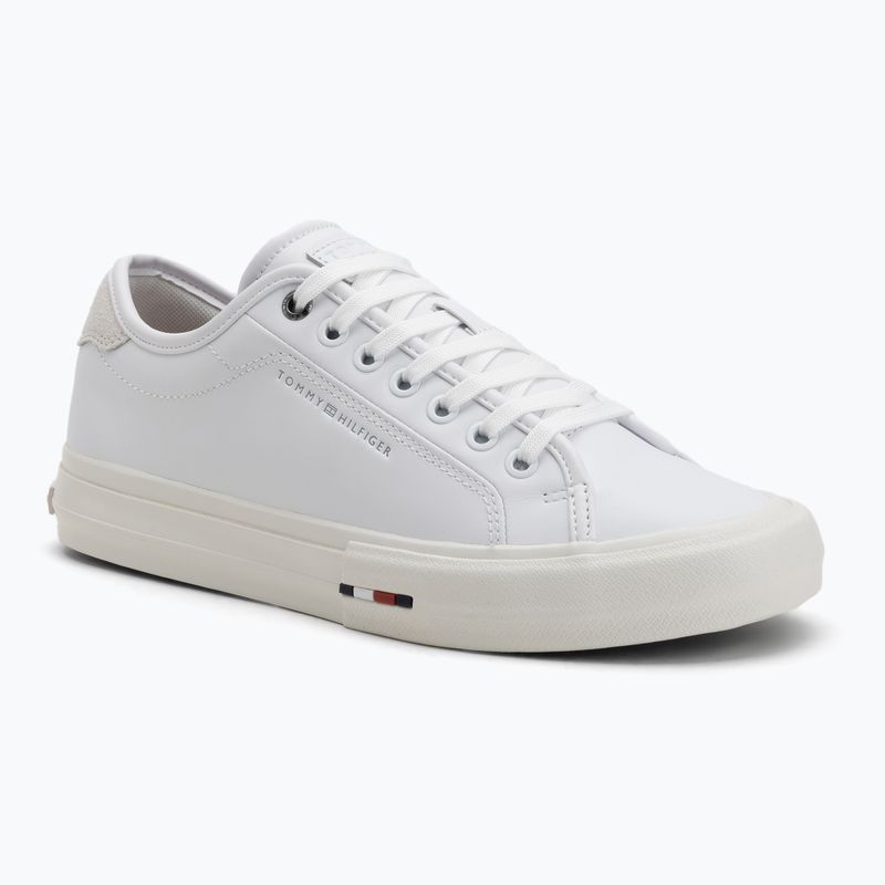 Încălțăminte pentru bărbați Tommy Hilfiger Street Leather Stitch white