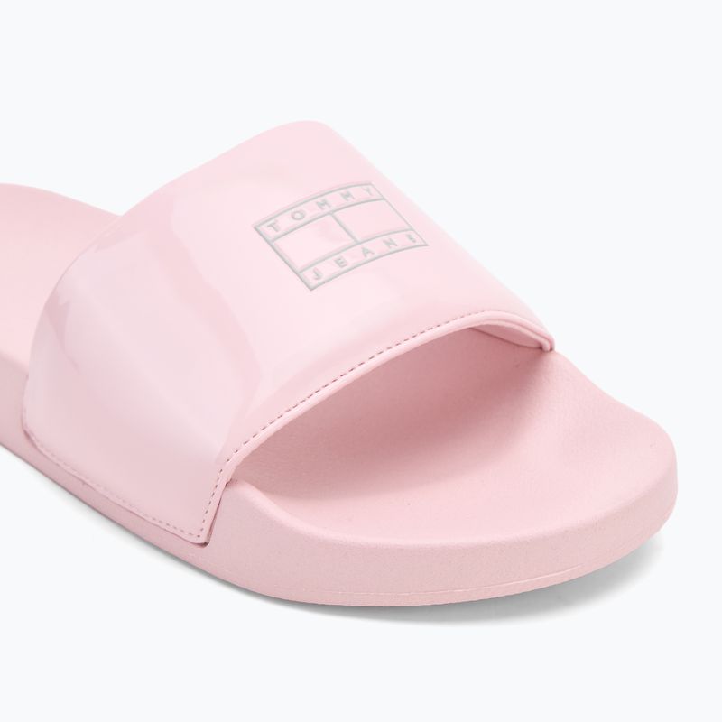 Papuci pentru femei Tommy Hilfiger Flag Pool Slide Patent misty pink 7