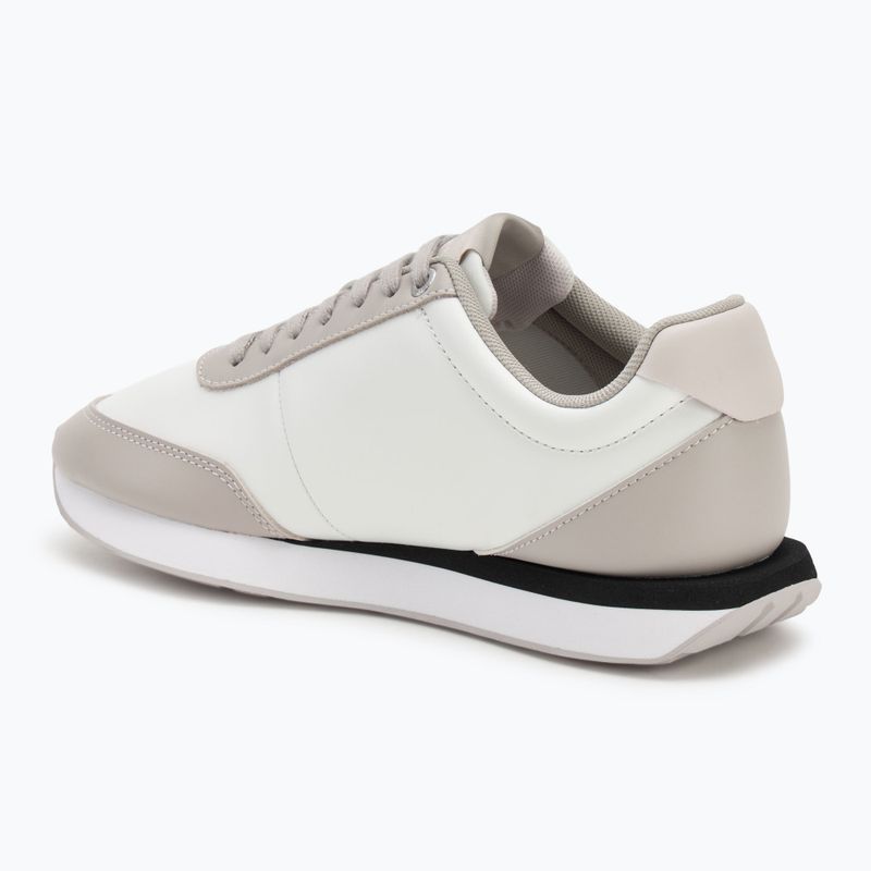 Încălțăminte pentru femei Calvin Klein YW0YW01942 Retro Runner Lace Up Leather MG bright white/chateau 3