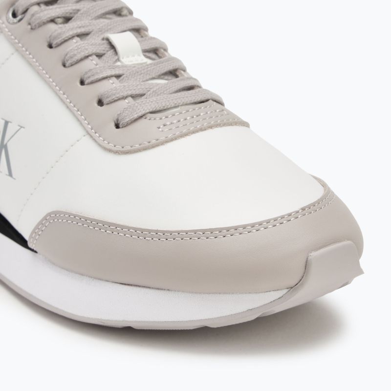 Încălțăminte pentru femei Calvin Klein YW0YW01942 Retro Runner Lace Up Leather MG bright white/chateau 7