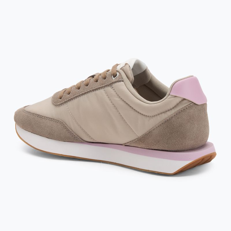Încălțăminte pentru femei Calvin Klein YW0YW01990 Retro Runner Lace Up Nylon MG chateu/taupe/fragrant lilac 3