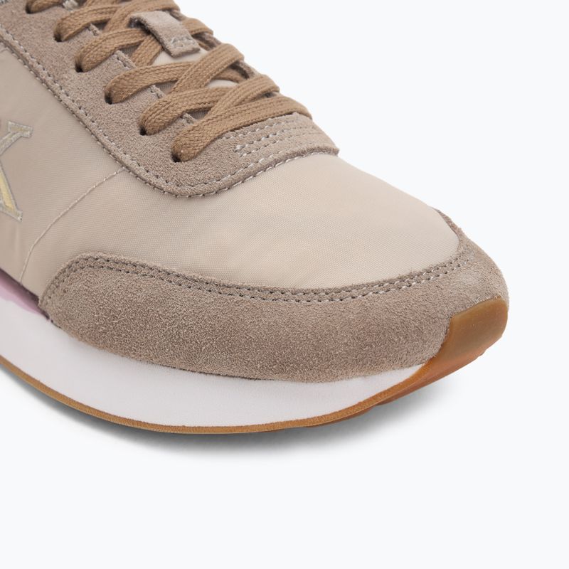 Încălțăminte pentru femei Calvin Klein YW0YW01990 Retro Runner Lace Up Nylon MG chateu/taupe/fragrant lilac 7