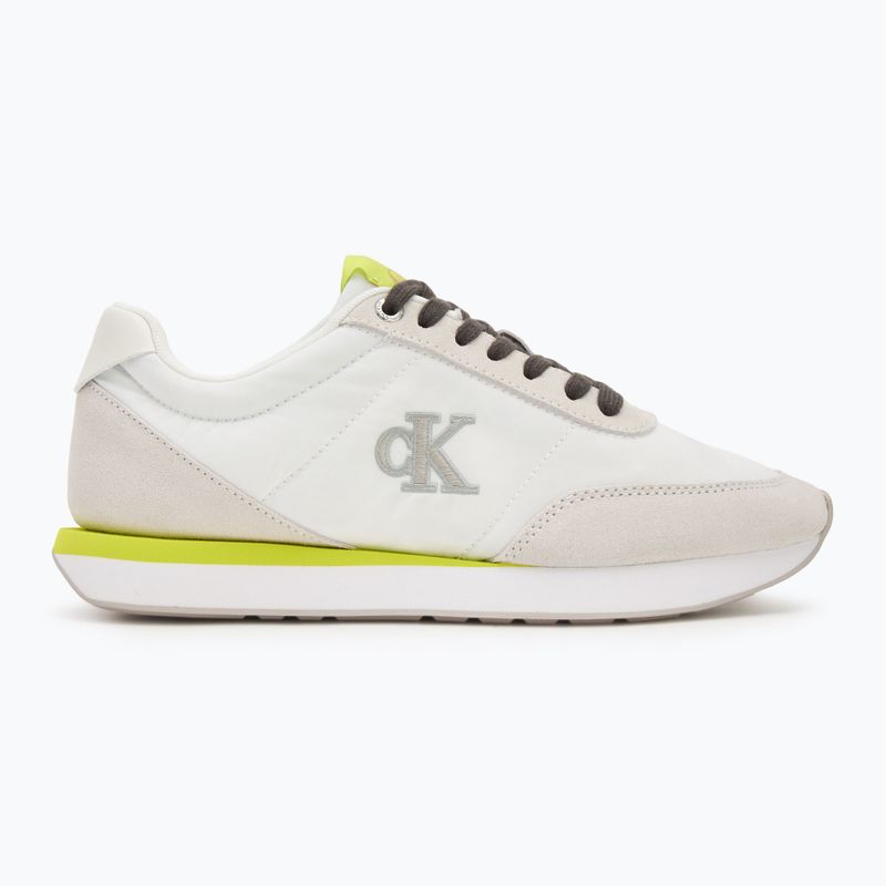 Încălțăminte pentru femei Calvin Klein YW0YW01990 Retro Runner Lace Up Nylon MG white/evening primrose/lily white 2