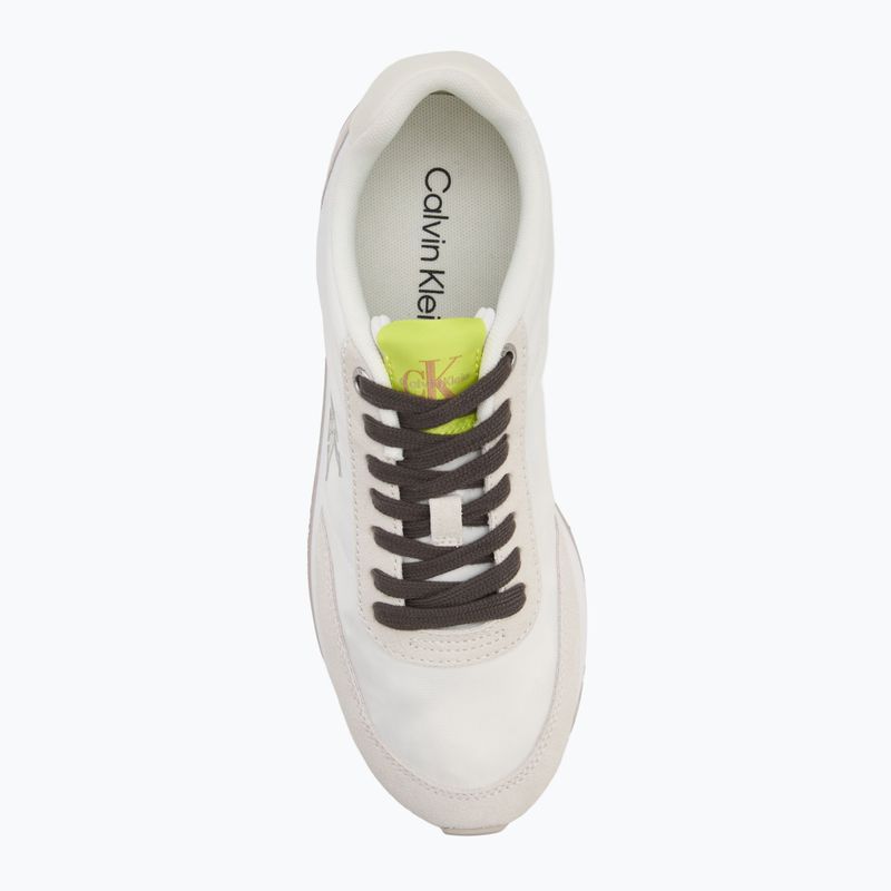 Încălțăminte pentru femei Calvin Klein YW0YW01990 Retro Runner Lace Up Nylon MG white/evening primrose/lily white 5